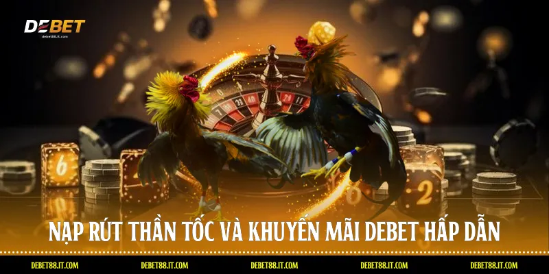 Nạp rút thần tốc và khuyến mãi DEBET hấp dẫn