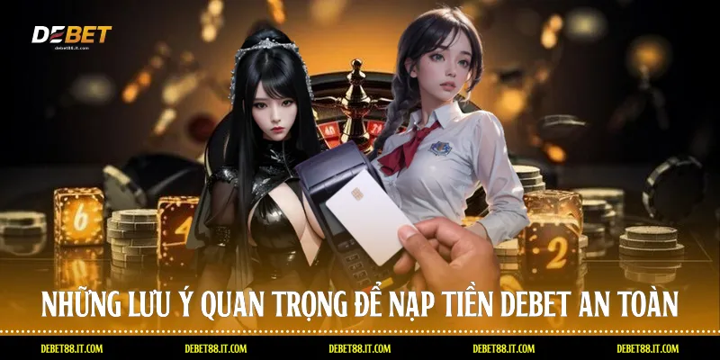 Những lưu ý quan trọng để nạp tiền DEBET an toàn