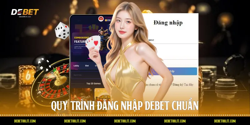 Quy trình đăng nhập DEBET chuẩn